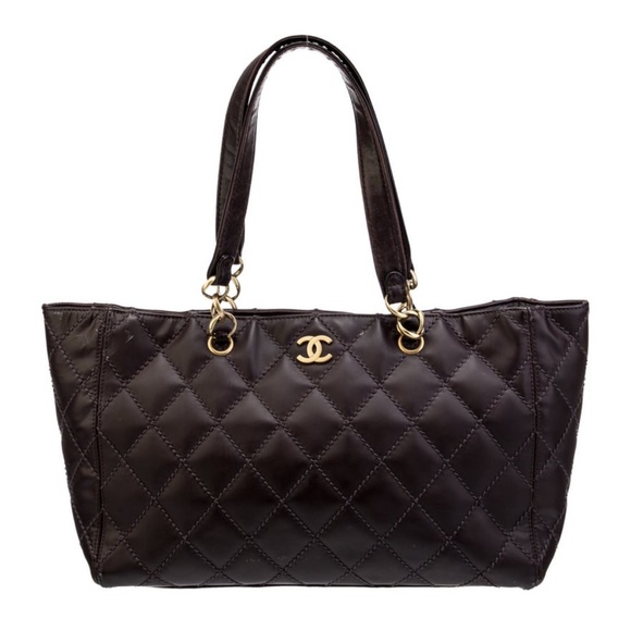 CHANEL Brown Wild Stitch Quilted Leather Tote Bag (Vintage) - Picture 12 of 12